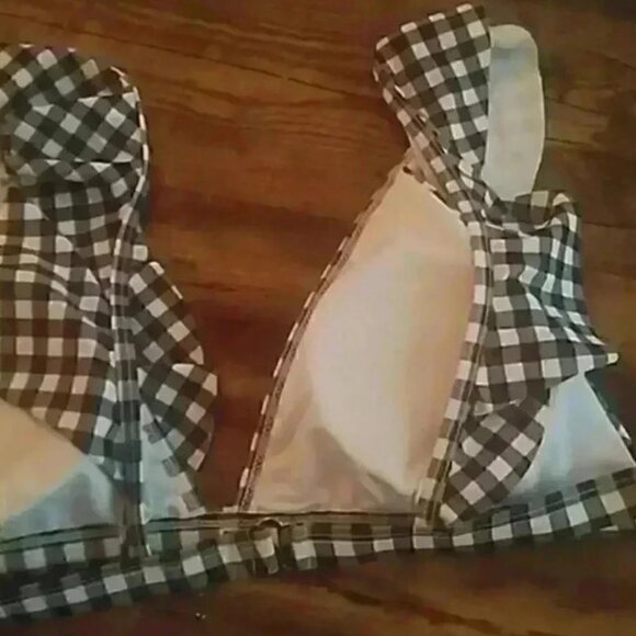 Check printed bikini - Picture 3 of 3